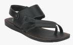 Red Tape Black Comfort Sandals Men