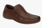 Red Tape Brown Leather Regular Loafers Men