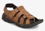 Red Tape Tan Sandals Men