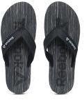 Reebok Black & Beige Printed WILLIS Thong Flip Flops Men