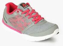 Reebok Cardio Workout Low Grey Sporty Sneakers women