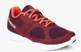 Reebok Cardio Workout Maroon Training Shoes Women