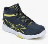 Reebok Clean Shot Navy Blue Basketball Shoes Boys