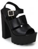 River Island Freddy Black Platforms Women