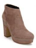 River Island Naret Ankle Length Beige Boots Women