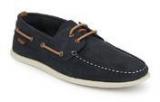 River Island Noat 2 Navy Blue Boat Shoes Men