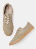 Roadster Beige Canvas Regular Sneakers Men