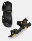 Roadster Black & Yellow Sports Sandals Men