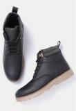 Roadster Black Derby Boots Men