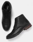 Roadster Black Flat Boots Men