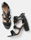 Roadster Black Synthetic Sandals Women