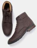 Roadster Coffee Brown Mid Top Flat Boots Men