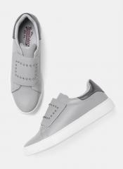 Roadster Grey Regular Synthetic Sneakers women