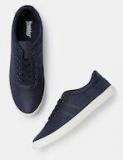 Roadster Navy Blue Regular Canvas Sneakers Men