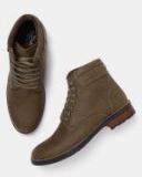 Roadster Olive Flat Boots Men