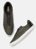 Roadster Olive Synthetic Regular Sneakers Men