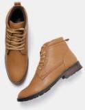 Roadster Tan Mid Top Flat Boots Men