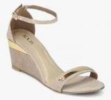 Rocia Beige Ankle Strap Wedges women