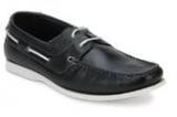 Ruosh Black Boat Shoes Men