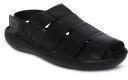 Ruosh Black Fisherman Sandals Men