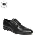 Ruosh Black Formal Genuine Leather Derbys