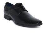 Ruosh Black Leather Formal Derbys Men