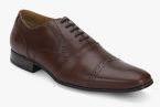 Ruosh Brown Leather Oxfords Men