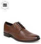 Ruosh Brown Semi Formal Genuine Leather Derbys Men