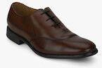 Ruosh Coffee Brown Leather Regular Oxfords Men