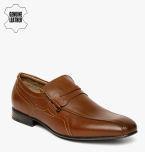 Ruosh Tan Slip On Shoes Formal Shoes Men