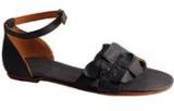 Salt N Pepper Blue Strap Leather Sandal Women