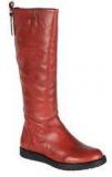 Salt N Pepper Calf Length Red Boots Women