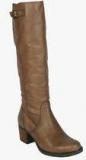 Salt N Pepper Knee Length Brown Boots Women