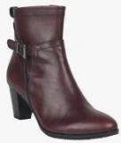 Salt N Pepper Maroon Boots Women