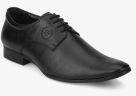 San Frissco Black Solid Derbys Men