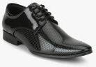 San Frissco Black Textured Derbys Men