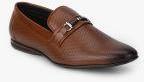 San Frissco Tan Slip On Formal Shoes Men