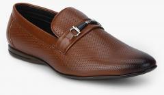 San Frissco Tan Slip On Formal Shoes men