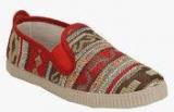 Scentra Red Casual Sneakers Women