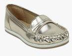 Scentra Silver Synthetic Regular Loafers Women