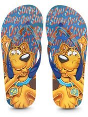 Scooby Doo Sd Logo Ff Navy Blue Flip Flops Boys