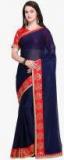 Shaily Navy Blue Embellished Saree Women