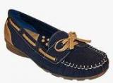 Sharon From Khadims Navy Blue Moccasins Women