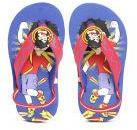 Shiva Boys Red & Blue Printed Thong Flip Flops