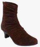 Shoe Bazar Ankle Length Brown Boots Women