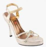 Shoe Bazar Golden Stilettos Women