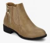 Shoe Couture Beige Ankle Length Boots Men