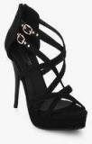 Shoe Couture Black Buckled Stilettos Women