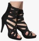 Shoe Couture Black Strappy Stilettos Women