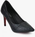 Shoe Couture Black Weaved Stilettos Women